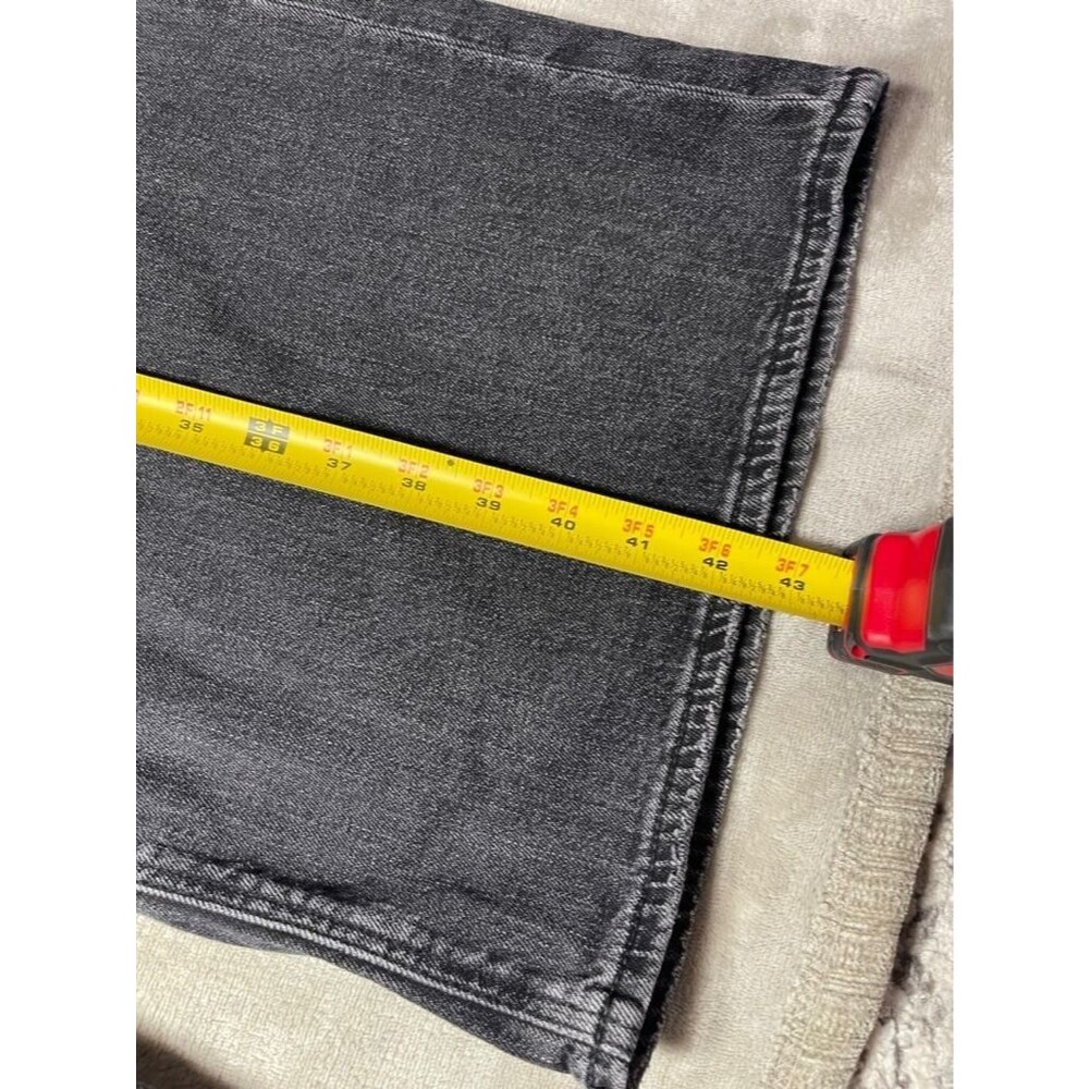 American Eagle Baggy Wide Leg Jeans Women Size 20 Black Curvy Super High Rise - Picture 11 of 15